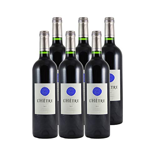 L'Hêtre Rotwein 2017 - Bio - Thienpont Vins Fins - g.U. Côtes de Bordeaux Castillon - Bordeaux Frankreich - Rebsorte Cabernet Franc, Merlot - 6x75cl von Generisch