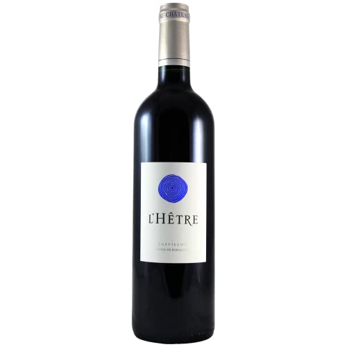 L'Hêtre Rotwein 2019 - Bio - Thienpont Vins Fins - g.U. Côtes de Bordeaux Castillon - Bordeaux Frankreich - Rebsorte Cabernet Franc, Merlot - 75cl von Generisch