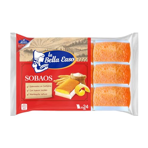 LA BELLA EASO Sobaos aus Kantabrien 24 Stück 432 g. 3er Pack von Generisch