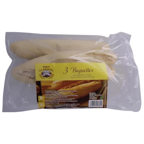 LA GAÑANÍA Vorgebackene Baguettes 3 Stk. 345 g. 3er-Pack. von Generisch