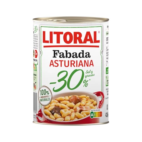 LITORAL Asturische Fabada -30% Salz und Fette LITORAL 420 g 3er-Pack von Generisch