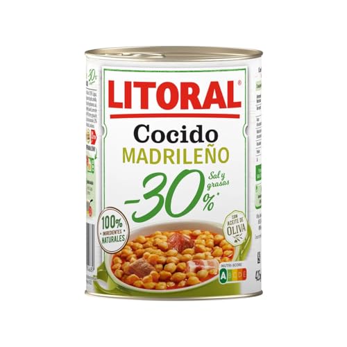 LITORAL Madrider Eintopf - 30% Salz und Fette LITORAL 425 g 3er-Pack LITORAL Madrider Eintopf - 30% Salz und Fette LITORAL 425 g 3er-Pack von Generisch