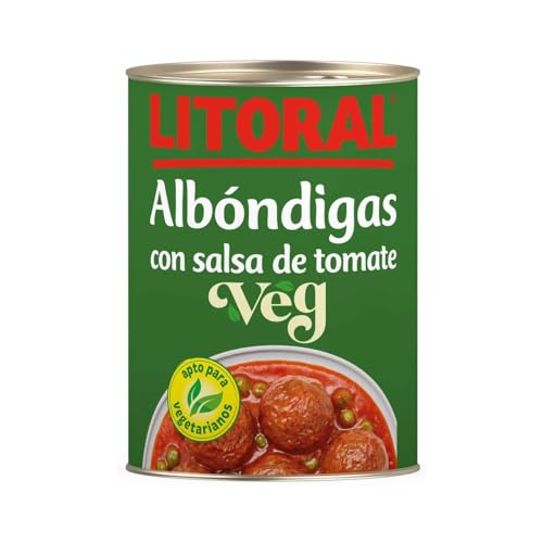 LITORAL Vegetarische Fleischbällchen mit Tomatensauce, 415 g 2er-Pack von Generisch