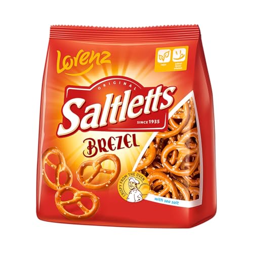 LORENZ Original Saltletts Brezel (salziges Keks in Schleifenform) mit Meersalz 150 g 6er-Packung. von Generisch