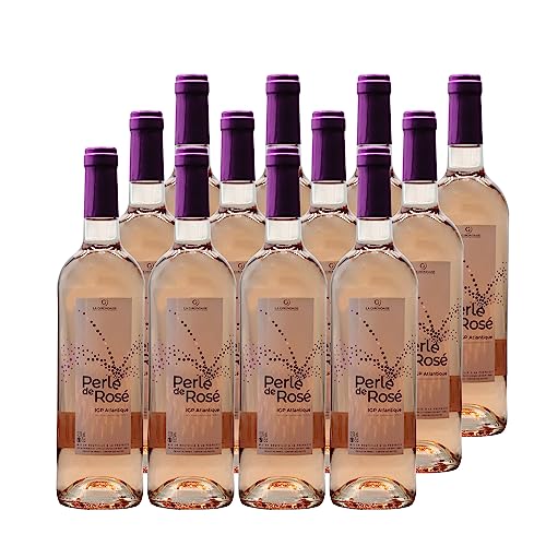 La Girondaise Atlantique Perle de Rosé Roséwein - g.g.A. - Süd-West Frankreich - Rebsorte Merlot, Cabernet Sauvignon - 12x75cl von Generisch