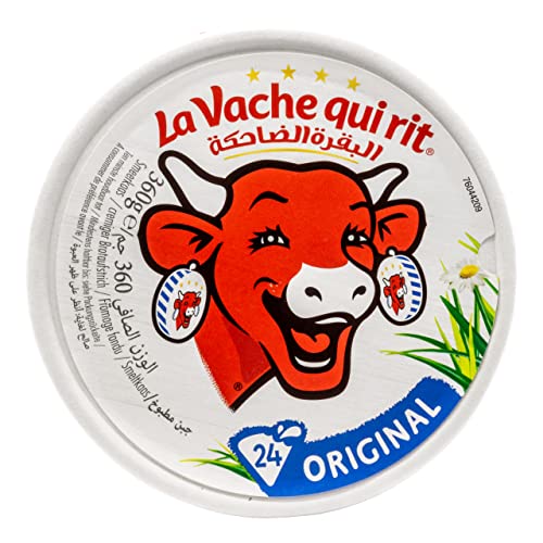 La Vache Qui Rit (Die lachende Kuh) – französischer Streichkäse in 360 g Runddose – cremiger Brotaufstrich aus Milch und Käse, in 24 portionierbaren Ecken von Generisch