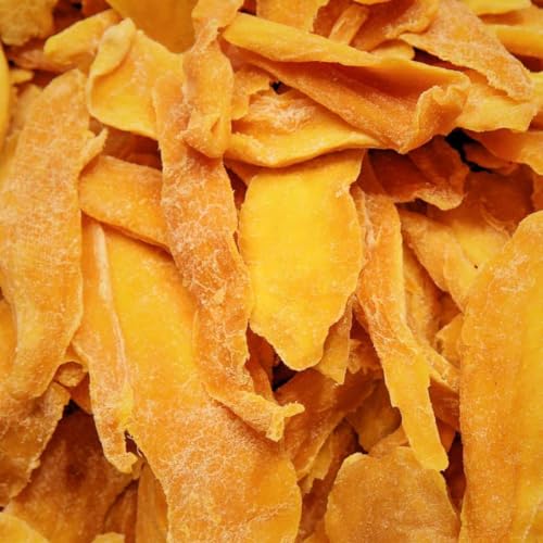 Lafiya Food Getrocknete Bio Mango - Reine, ungeschwefelte Mango ohne Zucker-Zusatz, Zusatzstoffe oder Konservierungsmittel - Zum Naschen, Backen oder fürs Müsli – 1 KG Vorteilspackung von Generisch