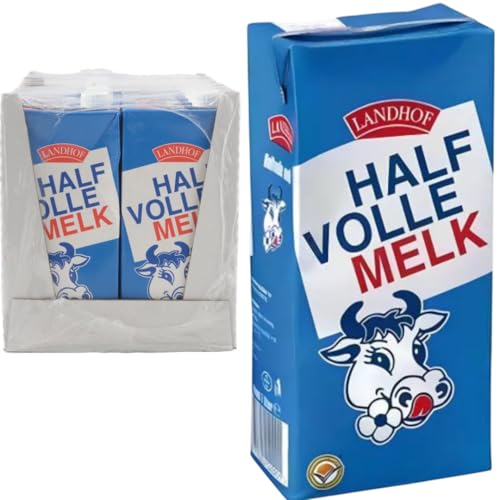 Landhof Holländische Milch Teilentrahmte Milch fettarme Haltbare Milch Teilentrahmte Fett, je 1 Liter, 12 Stück Landhof Holländische Milch Teilentrahmte Milch fettarme Haltbare Milch Teilentrahmte Fett, je 1 Liter, 12 Stück von Generisch