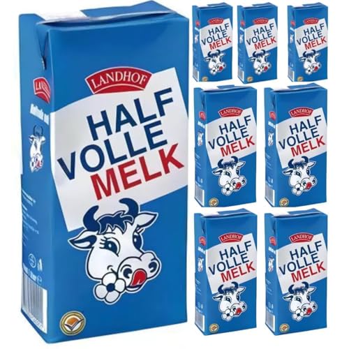Landhof Holländische Milch Teilentrahmte Milch fettarme Haltbare Milch Teilentrahmte Fett, je 1 Liter, 8 er Landhof Holländische Milch Teilentrahmte Milch fettarme Haltbare Milch Teilentrahmte Fett, je 1 Liter, 8 er von Generisch