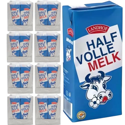 Landhof Holländische Milch Teilentrahmte Milch fettarme Haltbare Milch Teilentrahmte Fett, je 1 Liter, 96 STÜCK Landhof Holländische Milch Teilentrahmte Milch fettarme Haltbare Milch Teilentrahmte Fett, je 1 Liter, 96 STÜCK von Generisch