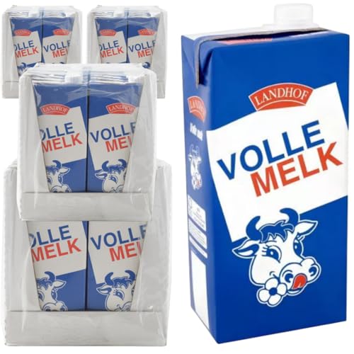 Landhof Holländische Milch Teilentrahmte Milch fettarme Haltbare Milch Vollfett, je 1 Liter, 48 Stück Landhof Holländische Milch Teilentrahmte Milch fettarme Haltbare Milch Vollfett, je 1 Liter, 48 Stück von Generisch