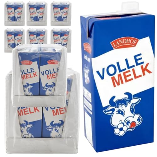 Landhof Holländische Milch Teilentrahmte Milch fettarme Haltbare Milch Vollfett, je 1 Liter, 96 STÜCK Landhof Holländische Milch Teilentrahmte Milch fettarme Haltbare Milch Vollfett, je 1 Liter, 96 STÜCK von Generisch