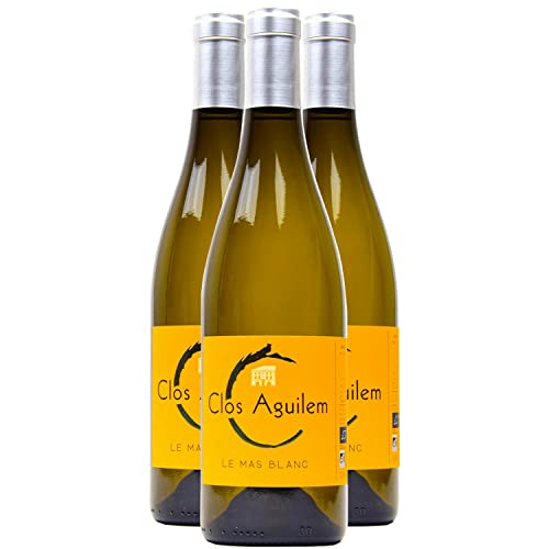 Languedoc Le Mas Weißwein 2021 - Bio - Clos Aguilem - g.U. - Languedoc - Roussillon Frankreich - Rebsorte Grenache Blanc, Chenin, Miel - 3x75cl von Generisch