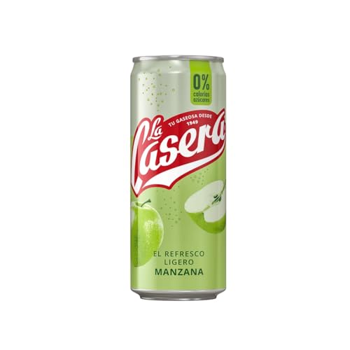 Leichtes Erfrischungsgetränk (Gaseosa) mit Apfelgeschmack spanische04, 33 cl Dose, 12er Pack von Generisch