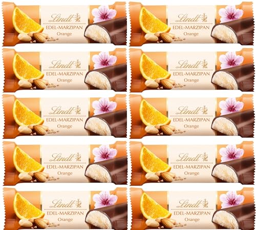 Lindt 10x50g Edel-Marzipan mit Orange umhüllt von Alpenmilch-Schokolade von Generisch