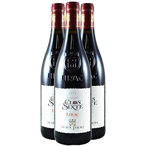Lirac Domaine du Clos de Sixte Rotwein 2019 - Alain Jaume - g.U. - Rhonetal Frankreich - Rebsorte Grenache, Syrah, Mourvèdre - 3x75cl von Generisch