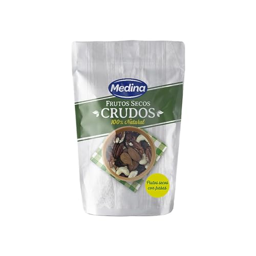 MEDINA Mix aus rohen Nüssen mit Rosinen MEDINA Rohe Nüsse 100 g 8er-Packung. MEDINA Mix aus rohen Nüssen mit Rosinen MEDINA Rohe Nüsse 100 g 8er-Packung. von Generisch