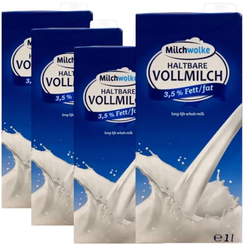 MILCHVOLM Haltbare Milch 3,5% Fett Milch Vollfett Milch fettarme Haltbare Milch Vollfett, je 1 Liter, 4 Stück MILCHVOLM Haltbare Milch 3,5% Fett Milch Vollfett Milch fettarme Haltbare Milch Vollfett, je 1 Liter, 4 Stück von Generisch