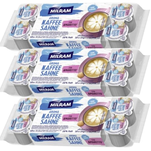 MLRM Aroma Kaffeesahne Typ Amaretto 10 Stück x 14 gramm, 3 Er MLRM Aroma Kaffeesahne Typ Amaretto 10 Stück x 14 gramm, 3 Er von Generisch