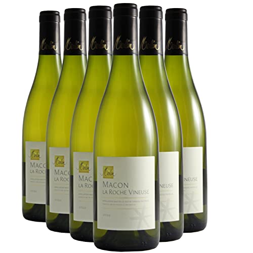 Mâcon La Roche-Vineuse Weißwein 2020 - Domaine Olivier Merlin - g.U. - Burgund Frankreich - Rebsorte Chardonnay - 6x75cl von Generisch