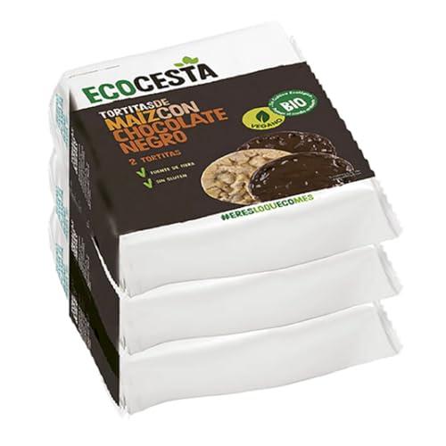 Maiswaffeln mit Zartbitterschokolade, für Veganer geeignet 95 g. 6er-Pack. von Generisch