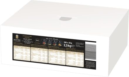 Maitre Konfitüre kleine Portionen 4-fach sortiert 100 x 25g | Marmelade in Portionspackungen für Gastro | Erdbeer, Aprikose, Kirsche & Johannesbeere | Für Gastronomie, Hotels, Imbiss Maitre Konfitüre kleine Portionen 4-fach sortiert 100 x 25g | Marmelade in Portionspackungen für Gastro | Erdbeer, Aprikose, Kirsche & Johannesbeere | Für Gastronomie, Hotels, Imbiss von Generisch