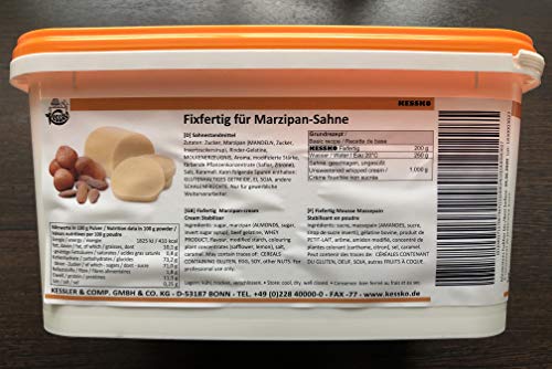 Marzipan Kessko Sahnefond 900 g, Sahnestand, Sahnesteif, Sahne 0,9 kg (Marzipan) von Generisch