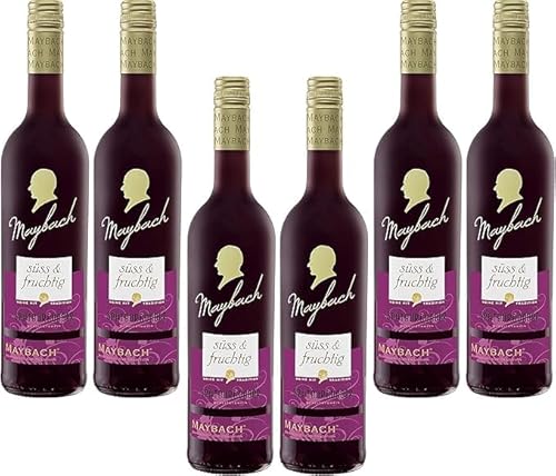Maybach Spätburgunder Rotwein süß und fruchtig 12 Stück von Generisch