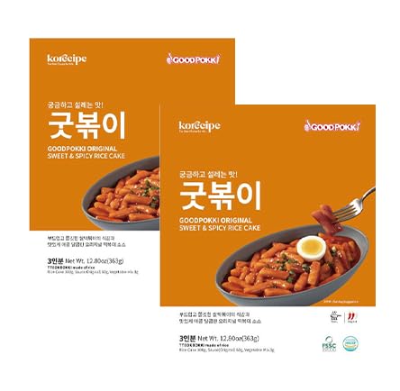 Mealkit-Topokki Rice cake, Reiskuchen, Tteokbokki, Korean Street food, Ricenoodles with Sauce, for two persons, middle spicy, Made in Korea, 2x363g Mealkit-Topokki Rice cake, Reiskuchen, Tteokbokki, Korean Street food, Ricenoodles with Sauce, for two persons, middle spicy, Made in Korea, 2x363g von Generisch