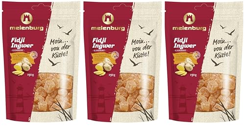 Meienburg Fidji-Ingwer | kandierter Ingwer | 3x 150g Tüte von Generisch