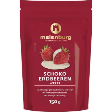 Meienburg Schoko Erdbeeren | weiße Schokolade | Eine fruchtige Verführung | 150g Beutel Meienburg Schoko Erdbeeren | weiße Schokolade | Eine fruchtige Verführung | 150g Beutel von Generisch