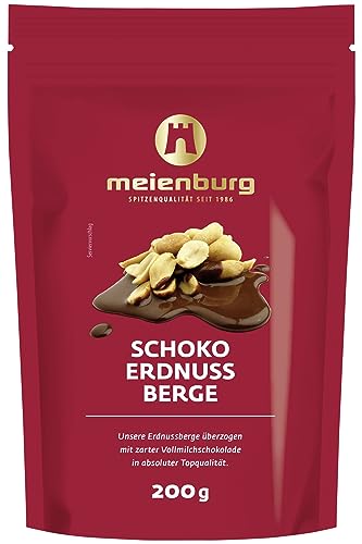 Meienburg Schoko Erdnussberge | überzogen mit zarter Vollmilchschokolade | 1x 200g Tüte von Generisch