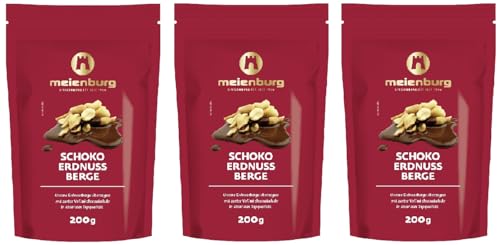 Meienburg Schoko Erdnussberge | überzogen mit zarter Vollmilchschokolade | 3x 200g Tüte Meienburg Schoko Erdnussberge | überzogen mit zarter Vollmilchschokolade | 3x 200g Tüte von Generisch