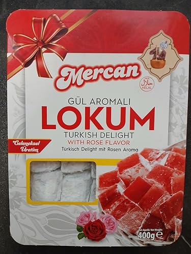 Mercan Lokum, Turkish Delight with Rose Flavour - Rosen Aroma Mercan Lokum, Turkish Delight with Rose Flavour - Rosen Aroma von Generisch