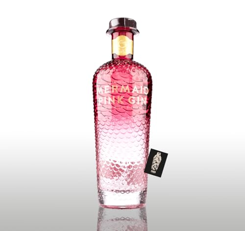Mermaid Pink Gin Isle of wight distillery 0,7L (38% vol.)- [Enthält Sulfite] von Generisch