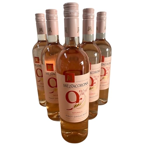 Mezzacorona, Nove Pinot Grigio Rosé Vigneti delle Dolomiti IGT 2024, Alkoholreduzierter Roséwein aus Italien, 750 ml, 6er-Set Mezzacorona, Nove Pinot Grigio Rosé Vigneti delle Dolomiti IGT 2024, Alkoholreduzierter Roséwein aus Italien, 750 ml, 6er-Set von Generisch