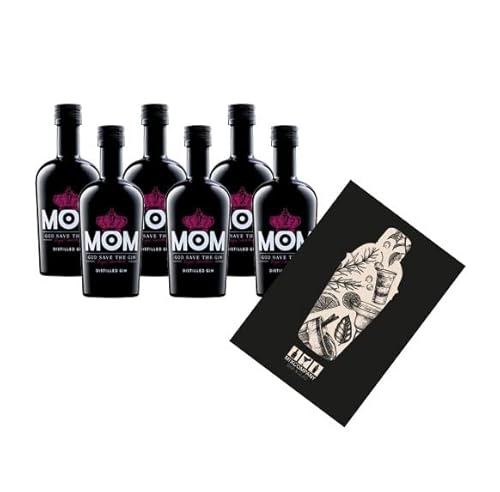 Mom Gin Miniatur 6x 50ml (39,5% vol) God save the Gin Mini- [Enthält Sulfite] von Generisch