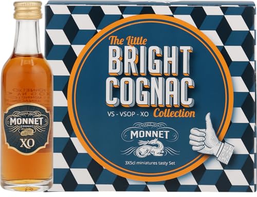 Monnet Cognac Mini Set VS/VSOP/XO 40% 0,15 Liter im Geschenkbox Monnet Cognac Mini Set VS/VSOP/XO 40% 0,15 Liter im Geschenkbox von Generisch