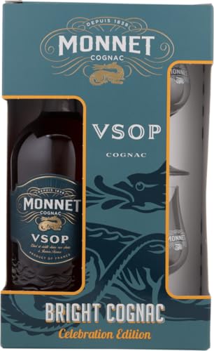 Monnet Cognac VSOP 40% Vol. 0,7 Liter im Geschenkbox mit 2 Gläsern Monnet Cognac VSOP 40% Vol. 0,7 Liter im Geschenkbox mit 2 Gläsern von Generisch