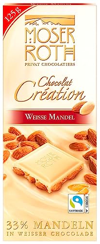 Moser Roth weiße Mandel | 125g Tafel | weiße Schokolade mit 33% Mandeln von Generisch