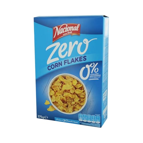 NACIONAL Cornflakes Zero ohne Zuckerzusatz 375 g. 3er Pack von Generisch