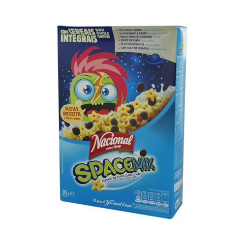 NACIONAL Schokoladen- und Honig-Cerealien Spacemix 375 g 3er Pack von Generisch