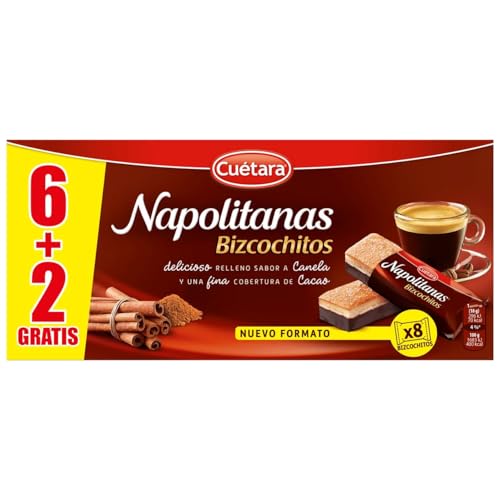 NAPOLITANAS CUÉTARA Kleine Kuchen mit Zimtgeschmackfüllung 6 Stk x 117 g. 3er Pack NAPOLITANAS CUÉTARA Kleine Kuchen mit Zimtgeschmackfüllung 6 Stk x 117 g. 3er Pack von Generisch
