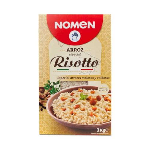 NOMEN Carnaroli-Reis speziell für Risotto, cremige und Brühe-Reisgerichte, Packung 1 kg 2er-Pack von Generisch