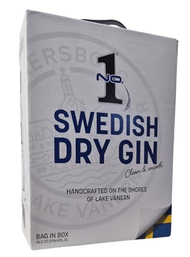 No.1 Premium Swedish Dry Gin 3 Liter Bag in Box No.1 Premium Swedish Dry Gin 3 Liter Bag in Box von Generisch