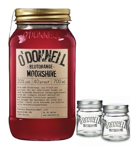 O`Donnell Moonshine "Blutorange" I "Shot & Share Combo" I 2 Shotgläser I Natürliche Zutaten I Premium Schnaps nach amerikanischer Tradition I 20% Vol. Alkohol O`Donnell Moonshine "Blutorange" I "Shot & Share Combo" I 2 Shotgläser I Natürliche Zutaten I Premium Schnaps nach amerikanischer Tradition I 20% Vol. Alkohol von Generisch