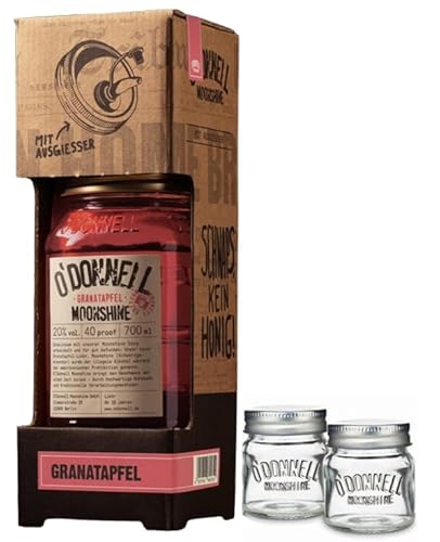 O`Donnell Moonshine I Kombiset “Granatapfel” I "Shot & Share Combo" I 2 Shotgläser I Natürliche Zutaten I Premium Schnaps nach amerikanischer Tradition I 20% Vol. Alkohol O`Donnell Moonshine I Kombiset “Granatapfel” I "Shot & Share Combo" I 2 Shotgläser I Natürliche Zutaten I Premium Schnaps nach amerikanischer Tradition I 20% Vol. Alkohol von Generisch