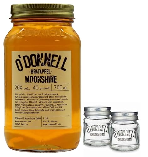 O`Donnell Moonshine I "Shot & Share Combo" I “Bratapfel” I 2 Shotgläser I Natürliche Zutaten I Premium Schnaps nach amerikanischer Tradition I 20% Vol. Alkohol O`Donnell Moonshine I "Shot & Share Combo" I “Bratapfel” I 2 Shotgläser I Natürliche Zutaten I Premium Schnaps nach amerikanischer Tradition I 20% Vol. Alkohol von Generisch