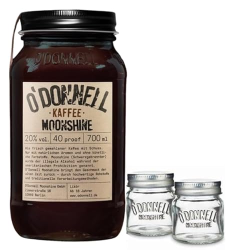 O`Donnell Moonshine "Kaffee" I "Shot & Share Combo" I 2 Shotgläser I Natürliche Zutaten I Premium Schnaps nach amerikanischer Tradition I 20% Vol. Alkohol O`Donnell Moonshine "Kaffee" I "Shot & Share Combo" I 2 Shotgläser I Natürliche Zutaten I Premium Schnaps nach amerikanischer Tradition I 20% Vol. Alkohol von Generisch