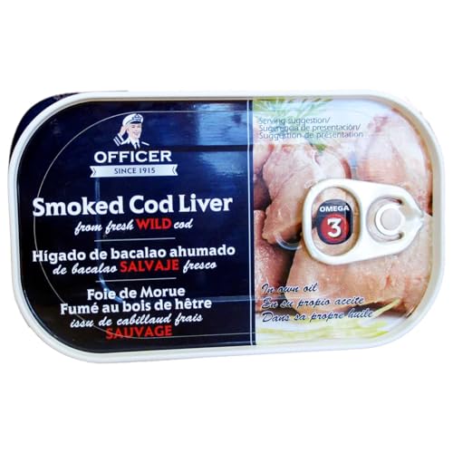 OFFICER Geräucherte Dorschleber 120 g. 9er Pack von Generisch